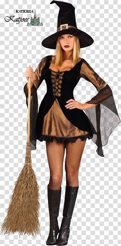 Halloween costume Halloween costume Witchcraft Dress, Halloween transparent background PNG clipart