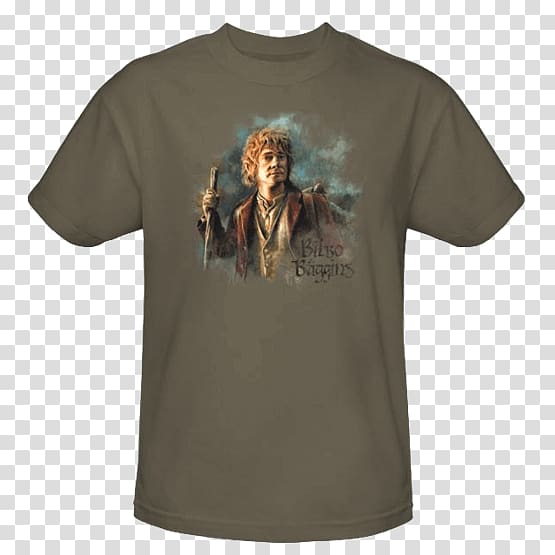 T-shirt Bilbo Baggins The Hobbit Sleeve, Bilbo Baggins transparent background PNG clipart