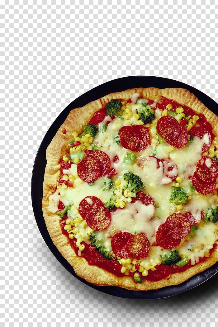Sausage Pizza Vegetable Cheese Dough, Delicious Pizza transparent background PNG clipart