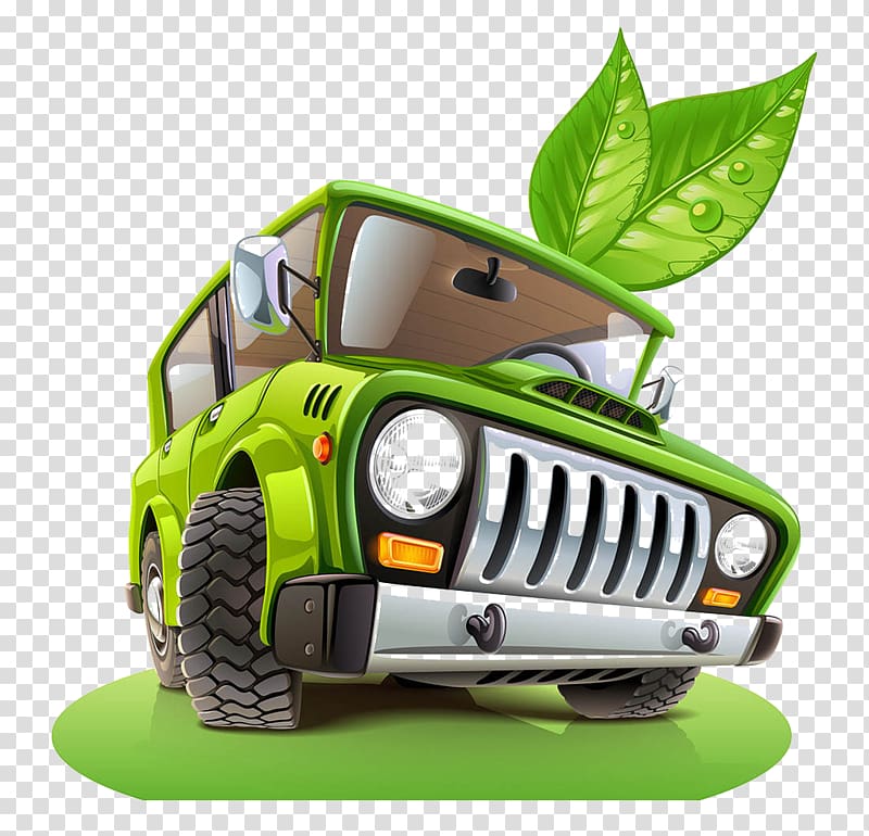 green SUV art, Alappuzha Jeep Cartoon, Anchored Jeep transparent background PNG clipart
