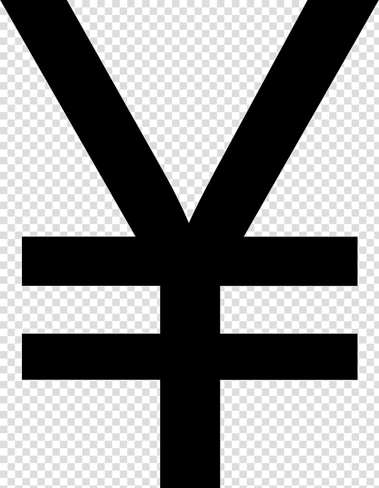 Yen sign Currency symbol Japanese yen Renminbi Character, others transparent background PNG clipart