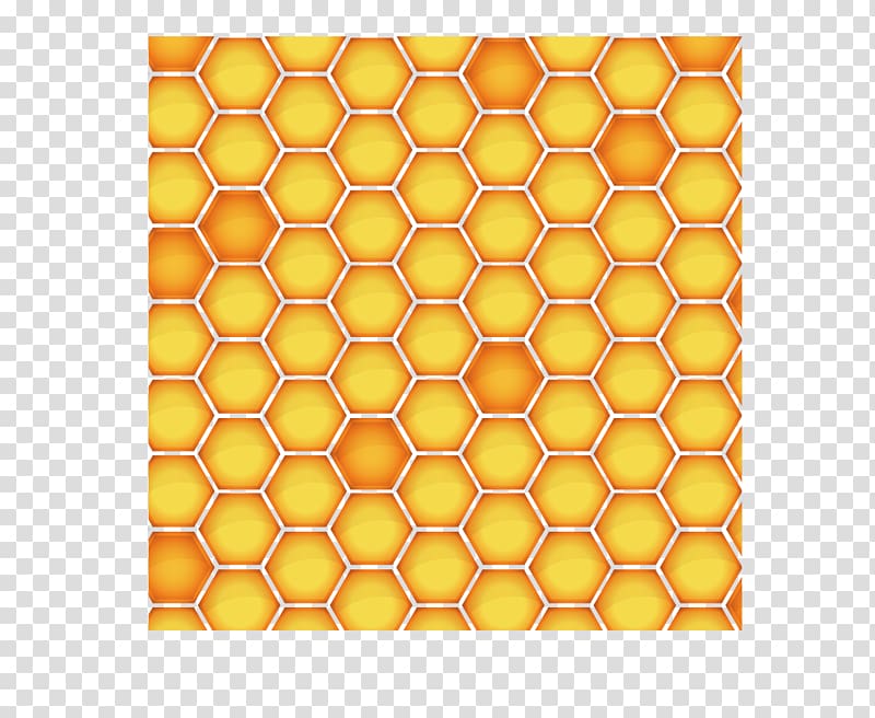Honeycomb Yellow, Cartoon peak nest shading, background, yellow, Taobao material, yellow transparent background PNG clipart