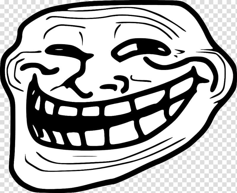 Internet troll Trollface YouTube Internet meme , Face transparent background PNG clipart