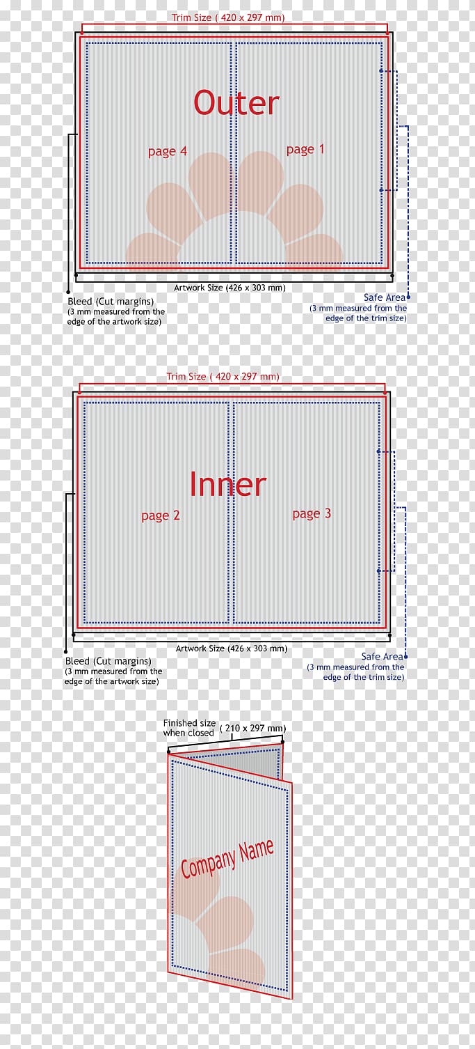 Paper Flyer Advertising Printing Restaurant, Half Fold transparent background PNG clipart