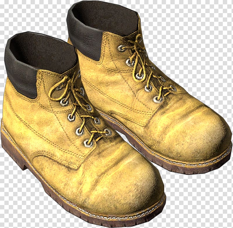 Boot Shoe Leather DayZ Walking, yellow boots transparent background PNG clipart