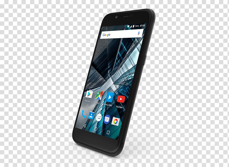 Archos, Sense 50dc Dual SIM 4G 16GB Graphite Android Nougat Smartphone, sense of technology transparent background PNG clipart