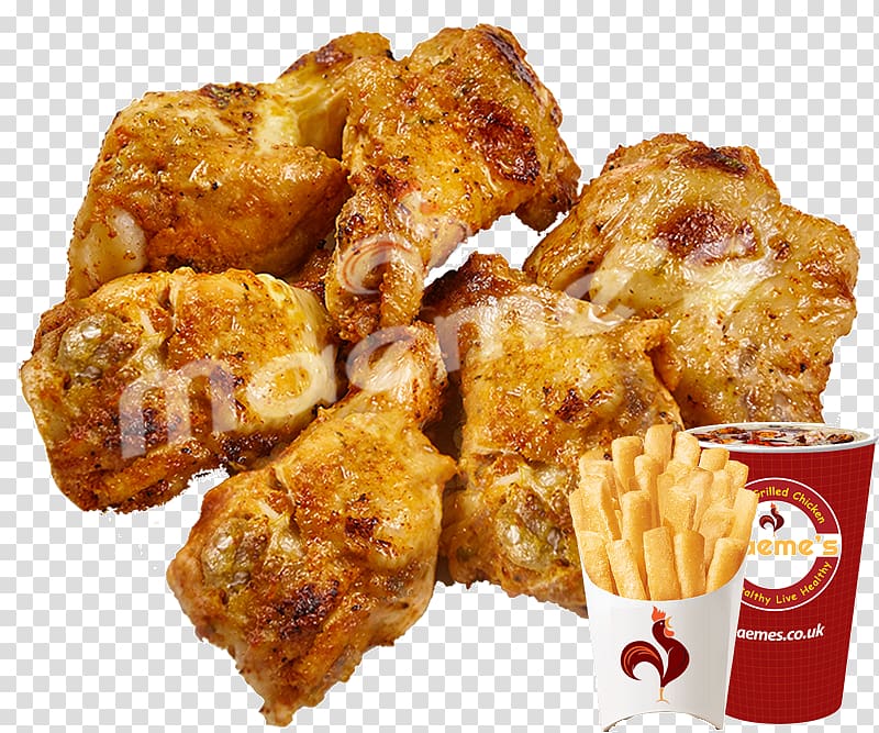 Crispy fried chicken Barbecue chicken Chicken nugget Karaage, fried chicken transparent background PNG clipart