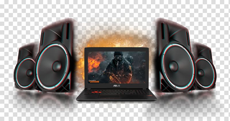 Computer speakers ROG Strix GL502 Tom Clancy's The Division ASUS ROG GL502VS Laptop, Laptop transparent background PNG clipart