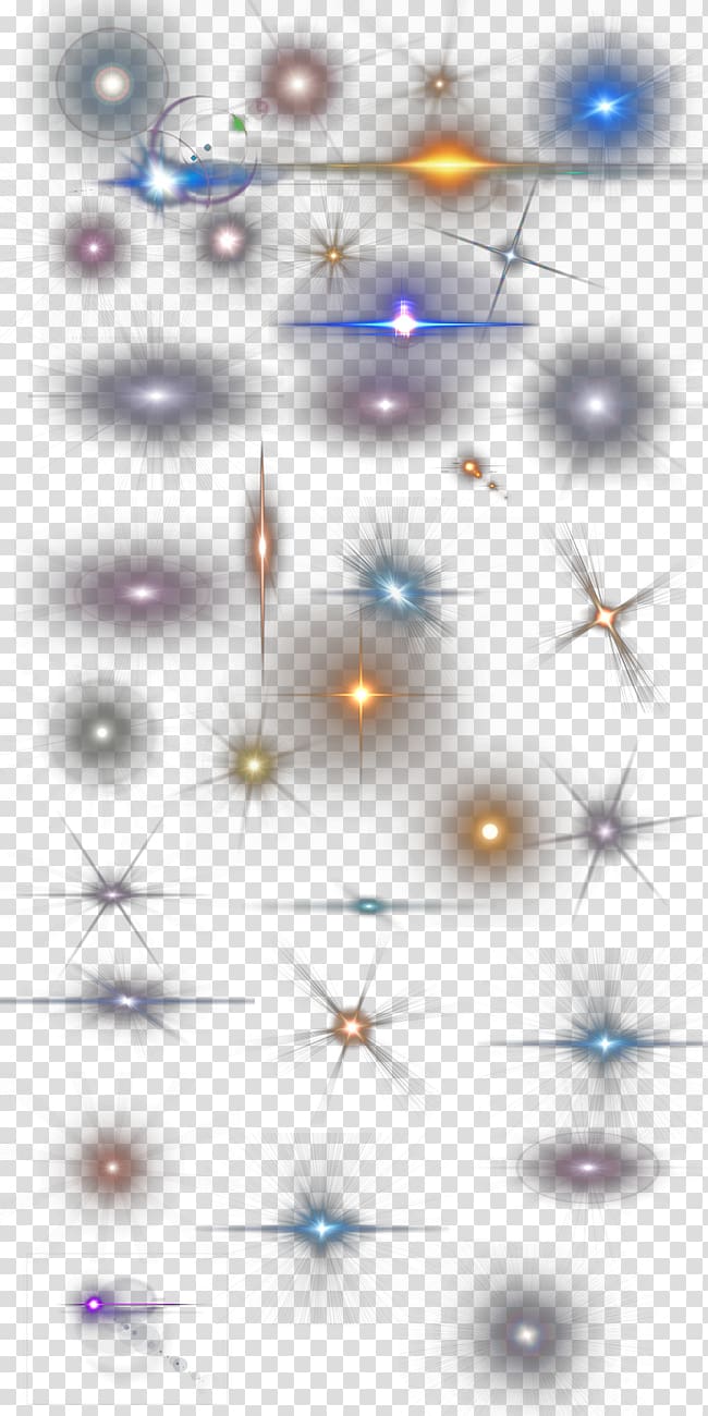 assorted-color sparks illustration, Light Blue Watermark, Various types of light-emitting points transparent background PNG clipart