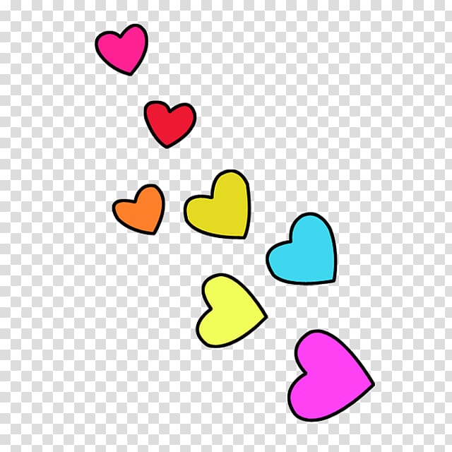 floating heart transparent background PNG clipart