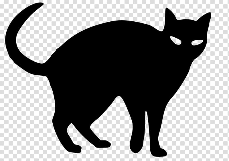Snowshoe cat Silhouette Black cat Drawing , Silhouette transparent background PNG clipart
