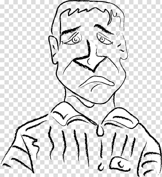 Sadness Cartoon Man , Cartoon Sad People transparent background PNG clipart
