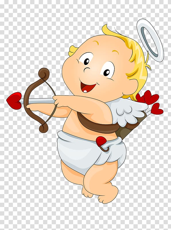 Cupid , Cartoon Cupid Angel transparent background PNG clipart