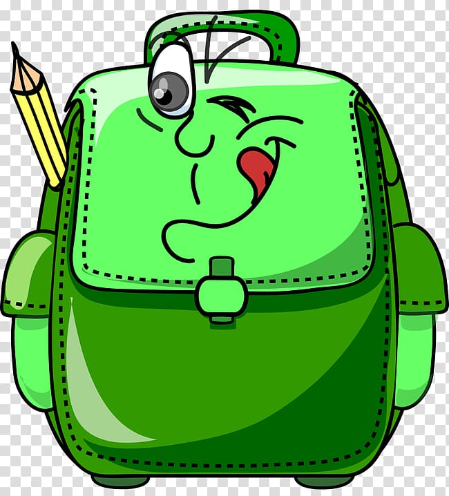 School Bag , ,Cartoon Stationery,expression,Happy,pencil transparent background PNG clipart