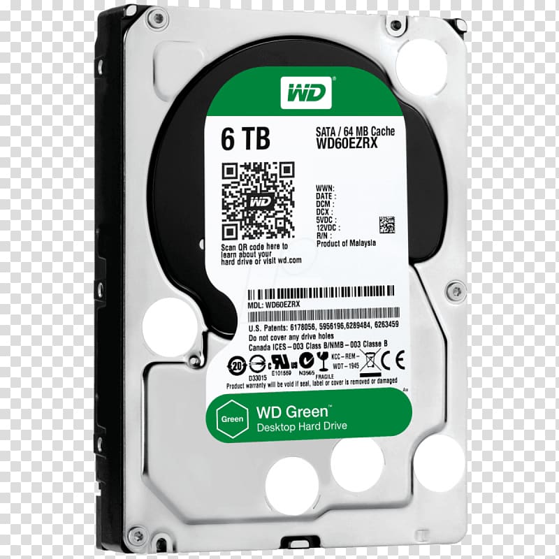 Hard Drives Data storage Serial ATA WD Red SATA HDD Western Digital, others transparent background PNG clipart