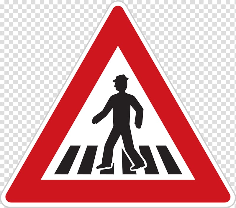 Traffic sign Pedestrian crossing The Highway Code Zebra crossing, road transparent background PNG clipart