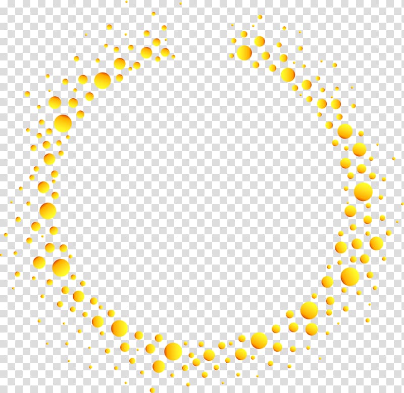 Yellow Circle Disk, Yellow circle frame transparent background PNG clipart