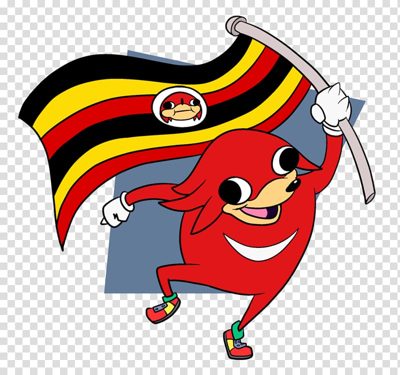 Knuckles the Echidna VRChat YouTube Uganda Internet meme, warrior transparent background PNG clipart