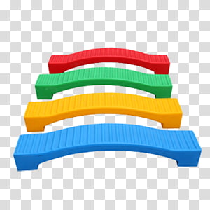 Plastic Child Balance beam Toy Alibaba Group, Bridge type colorful balance model transparent background PNG clipart thumbnail