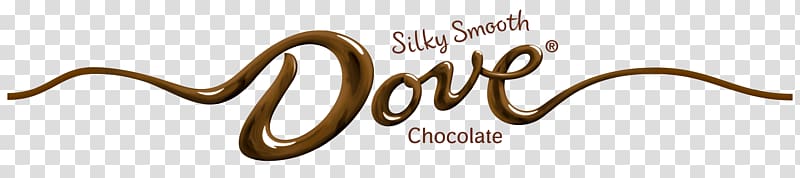 Dove Brand Dark chocolate Logo, chocolate transparent background PNG clipart
