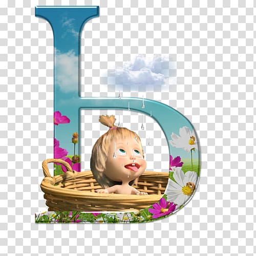 Masha and the Bear Alphabet Letter, bear transparent background PNG clipart