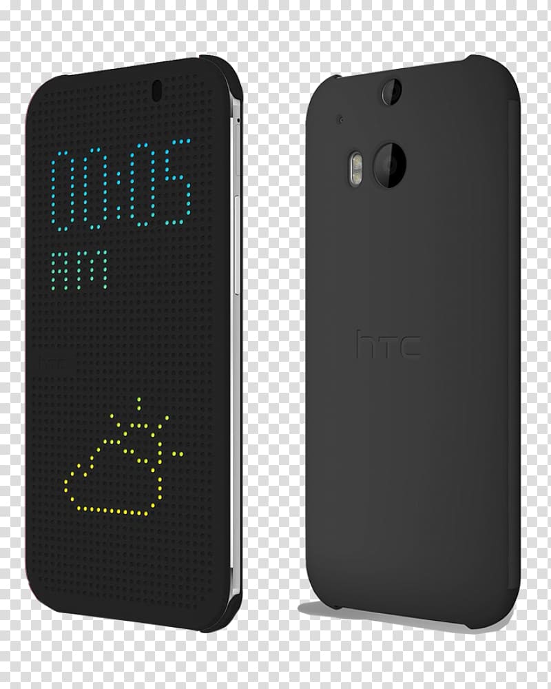 Smartphone Mobile Phone Accessories HTC Desire 626 Dot View Case Black HTC One (M8), smartphone transparent background PNG clipart