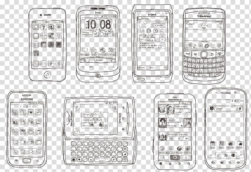 Samsung Galaxy Smartphone Telephone BlackBerry, Hand-painted mobile phone transparent background PNG clipart