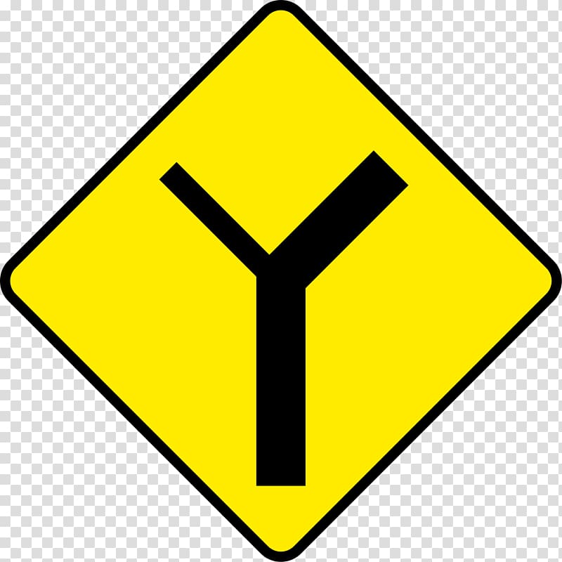 Traffic sign Road junction Warning sign Ireland, West Greenway Road transparent background PNG clipart