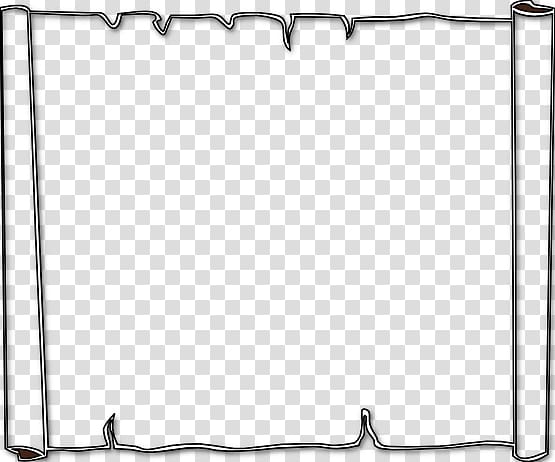 Black and white Drawing , Book Page Border transparent background PNG clipart