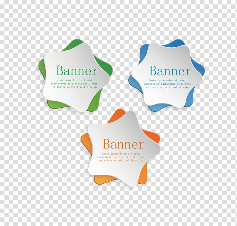 Euclidean Star Banner , PPt element transparent background PNG clipart