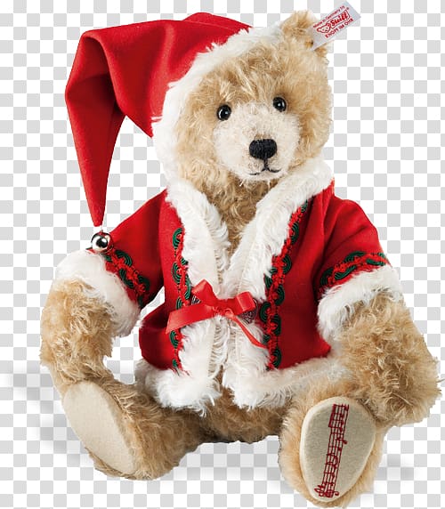 Teddy bear Margarete Steiff GmbH Christmas Toy, teddy bear transparent background PNG clipart