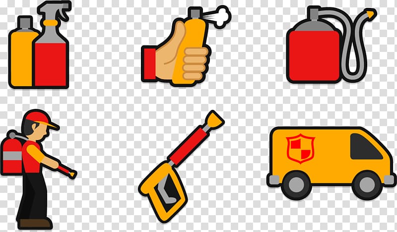 Firefighting Fire extinguisher , Fire Equipment transparent background PNG clipart