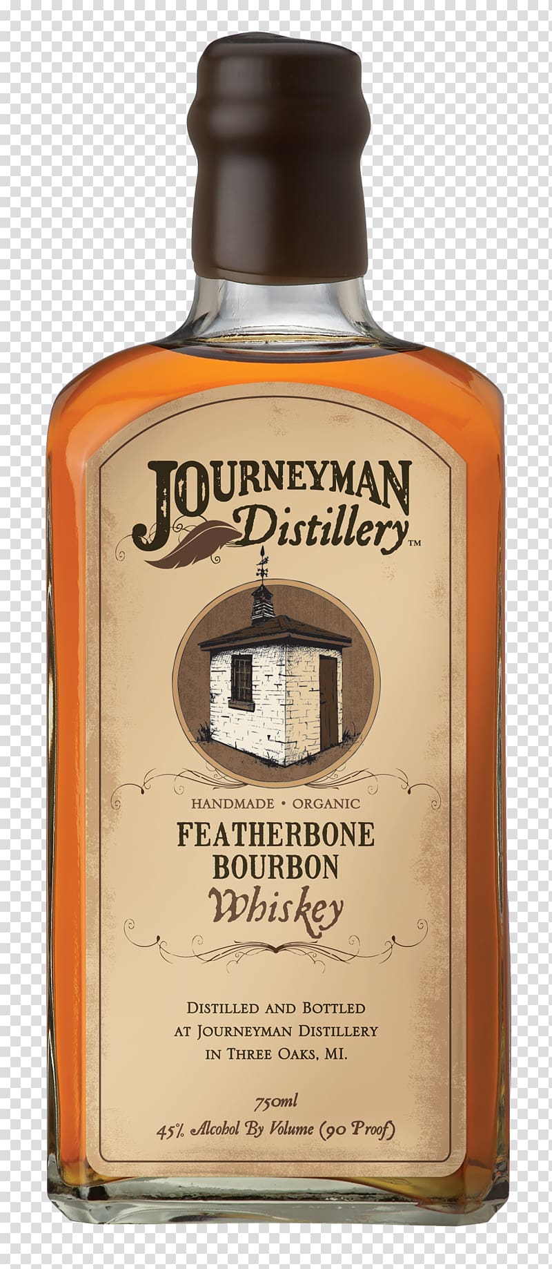 Journeyman Distillery Bourbon whiskey Distillation Rye whiskey, wine transparent background PNG clipart