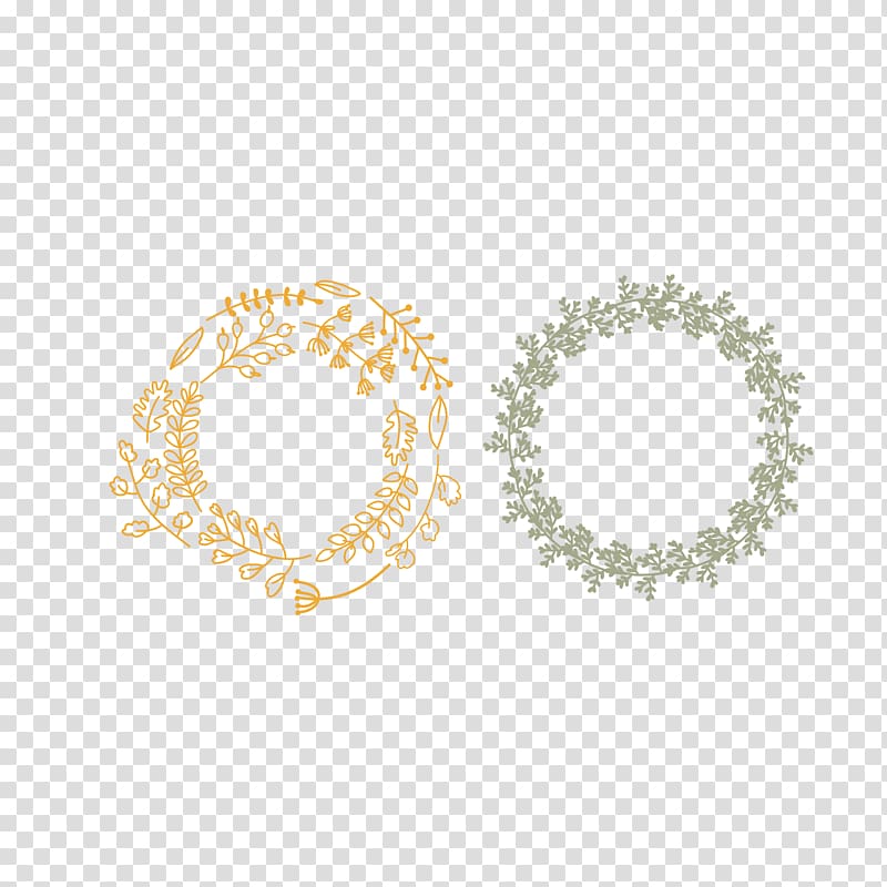 two flowers decor , Laurel wreath Autumn Illustration, Flowers wedding logo transparent background PNG clipart