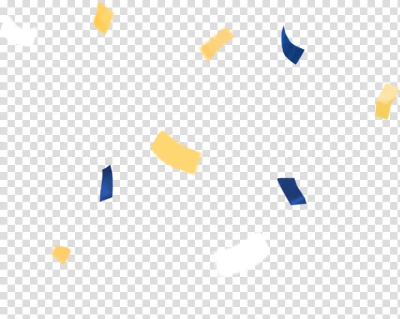 white, yellow, and blue confettis , Blue Yellow, gold confetti transparent background PNG clipart