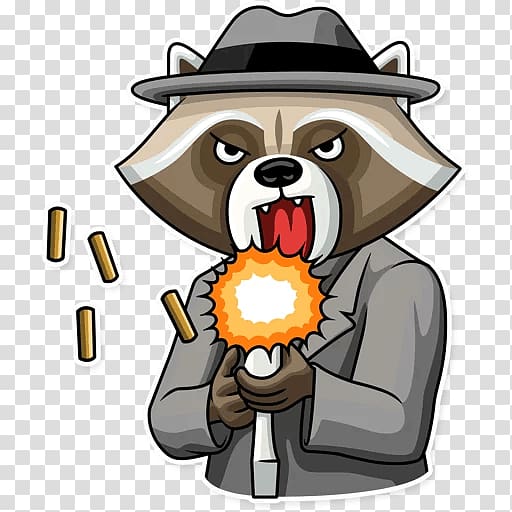 Raccoon Sticker Telegram VKontakte , raccoon transparent background PNG clipart