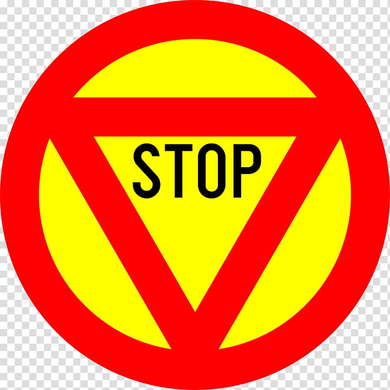 Priority signs Stop sign Traffic sign Yield sign , no entry transparent background PNG clipart
