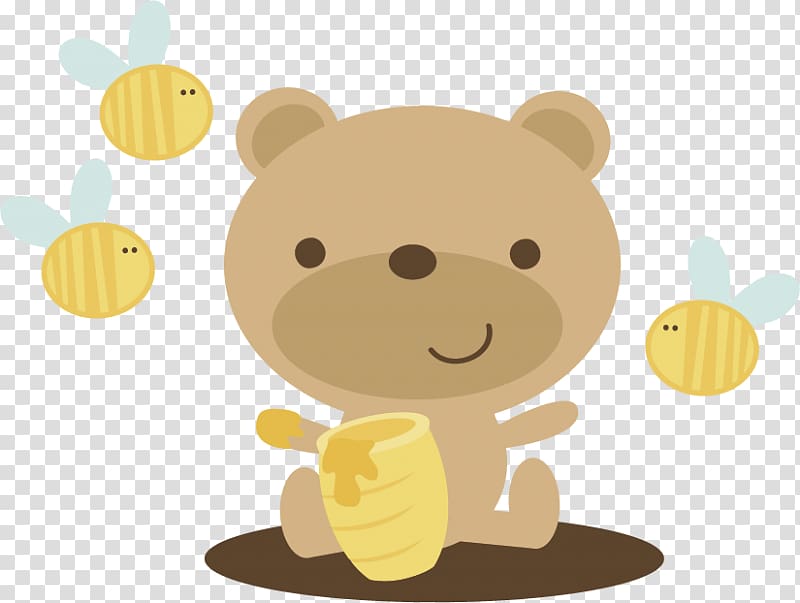 Winnie the Pooh Gummy bear Honey , Honey Pot transparent background PNG clipart