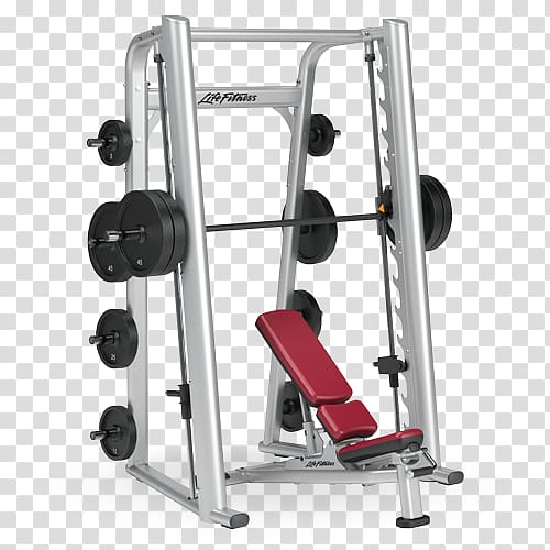 Smith machine Bench Life Fitness Weight training Exercise equipment, fitness equipment transparent background PNG clipart
