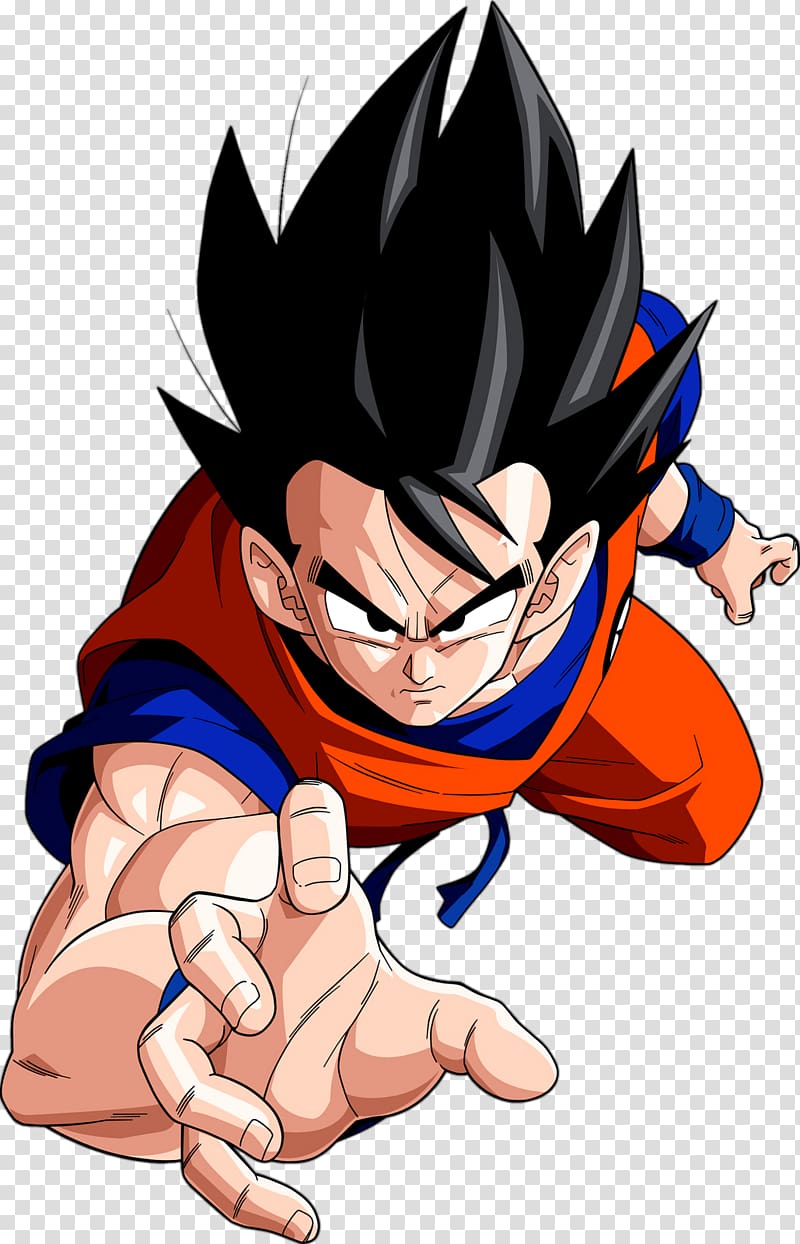 Son Goku , Goku Grabbing transparent background PNG clipart