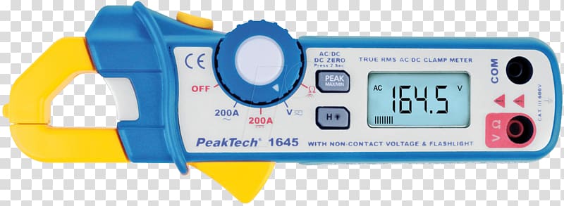 Current clamp Voltage Measuring instrument Multimeter Electric current, measuring instrument transparent background PNG clipart