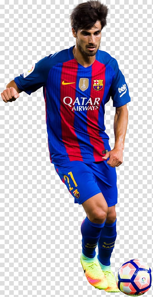 André Gomes Soccer player FC Barcelona Football player Jersey, fc barcelona transparent background PNG clipart