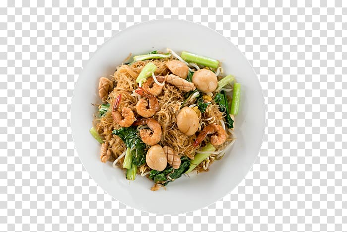 Phat si-io Lo mein Pad thai Yakisoba Chow mein, fried shrimp transparent background PNG clipart