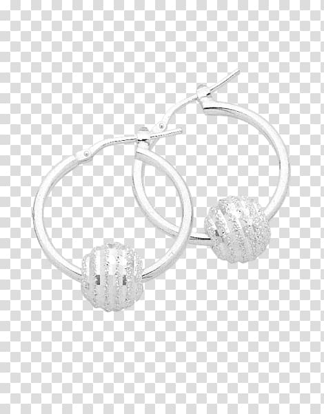 Earring Body Jewellery Bracelet Silver, hoop Earrings transparent background PNG clipart