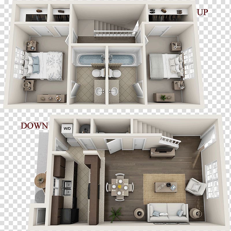 Meadowpark Townhomes Apartment Townhouse Floor plan Bedroom, apartment transparent background PNG clipart