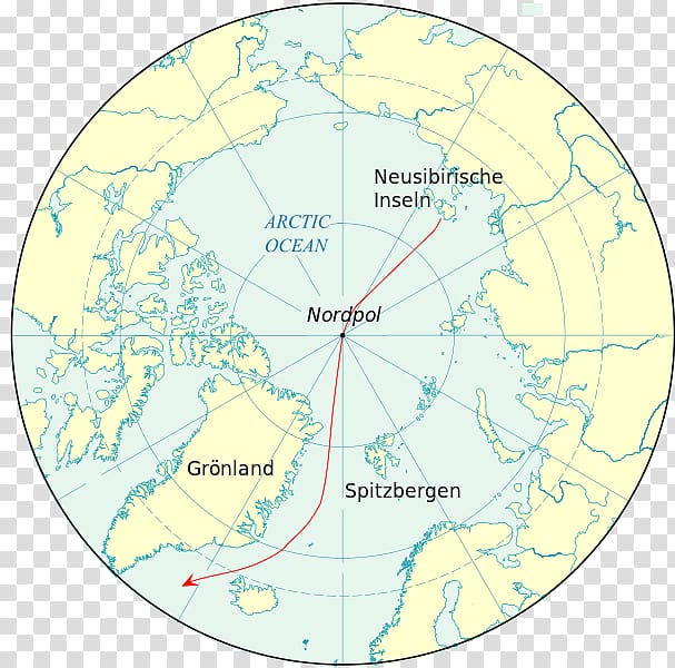 North Pole Nansen\'s Fram expedition Franz Josef Land Map, map transparent background PNG clipart