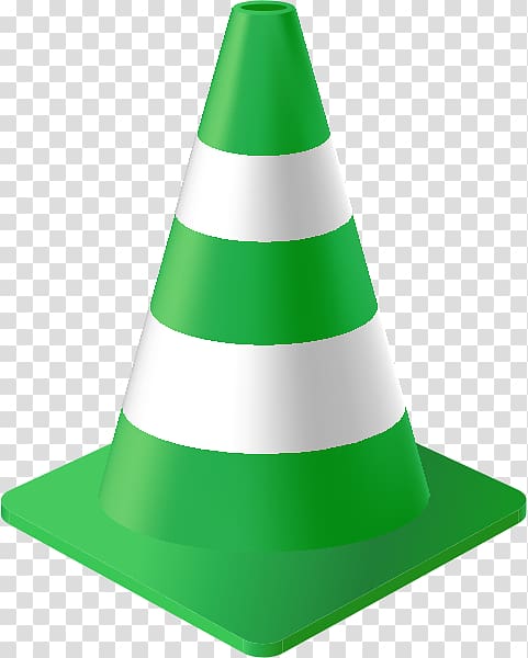 Traffic cone Green Color Orange, cones transparent background PNG clipart