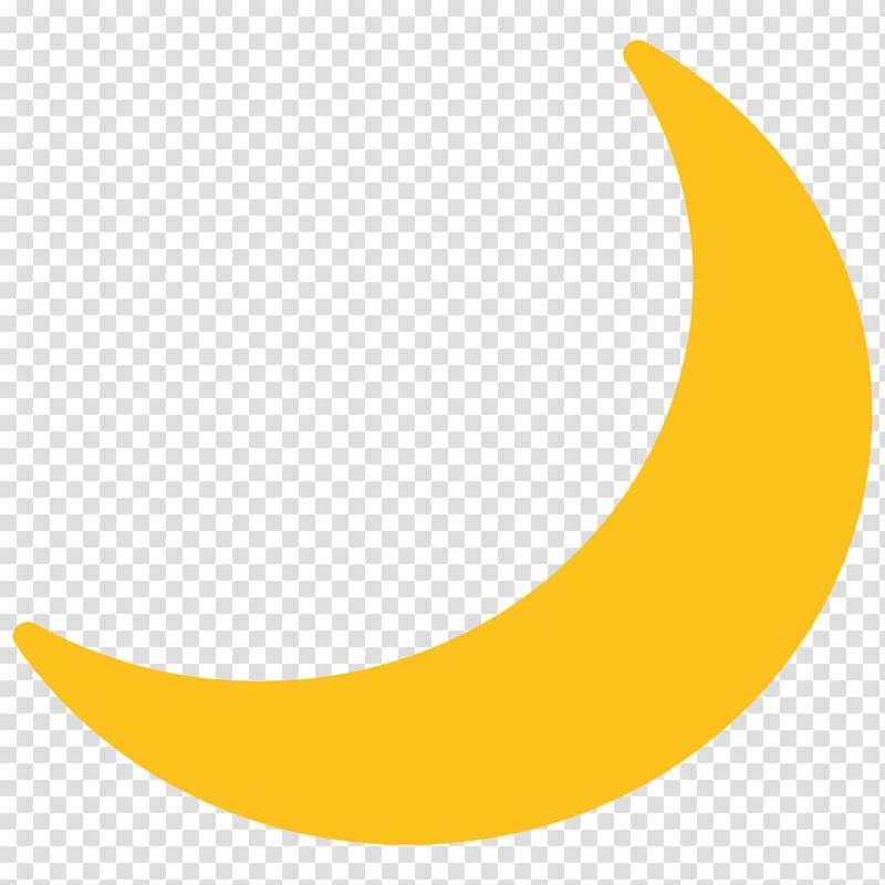 crescent moon illustration, Emoji Moon transparent background PNG clipart