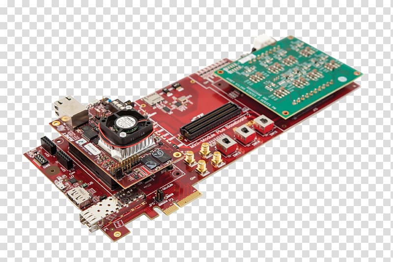 Graphics Cards & Video Adapters Xilinx Microcontroller Electronics System on a chip, baseboard transparent background PNG clipart