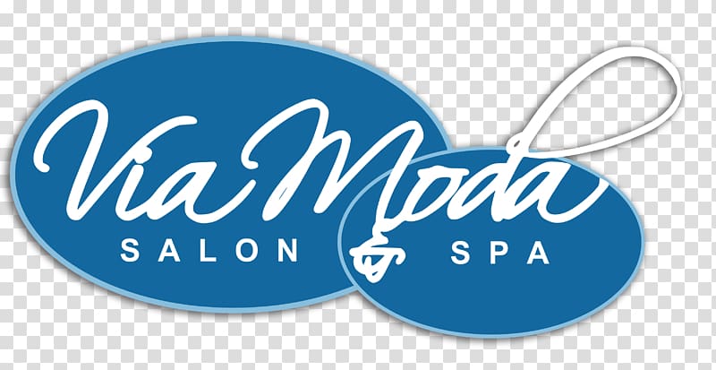 Via Moda Salon & Spa Logo Front Street Brand Font, partial highlights transparent background PNG clipart